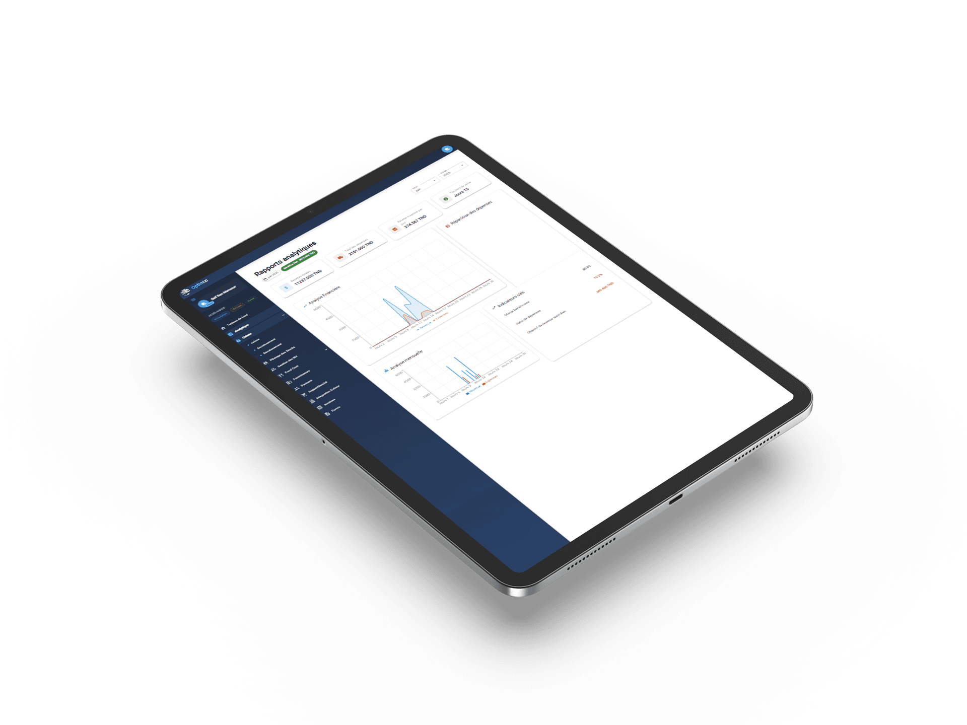 ERP Dashboard Mockup